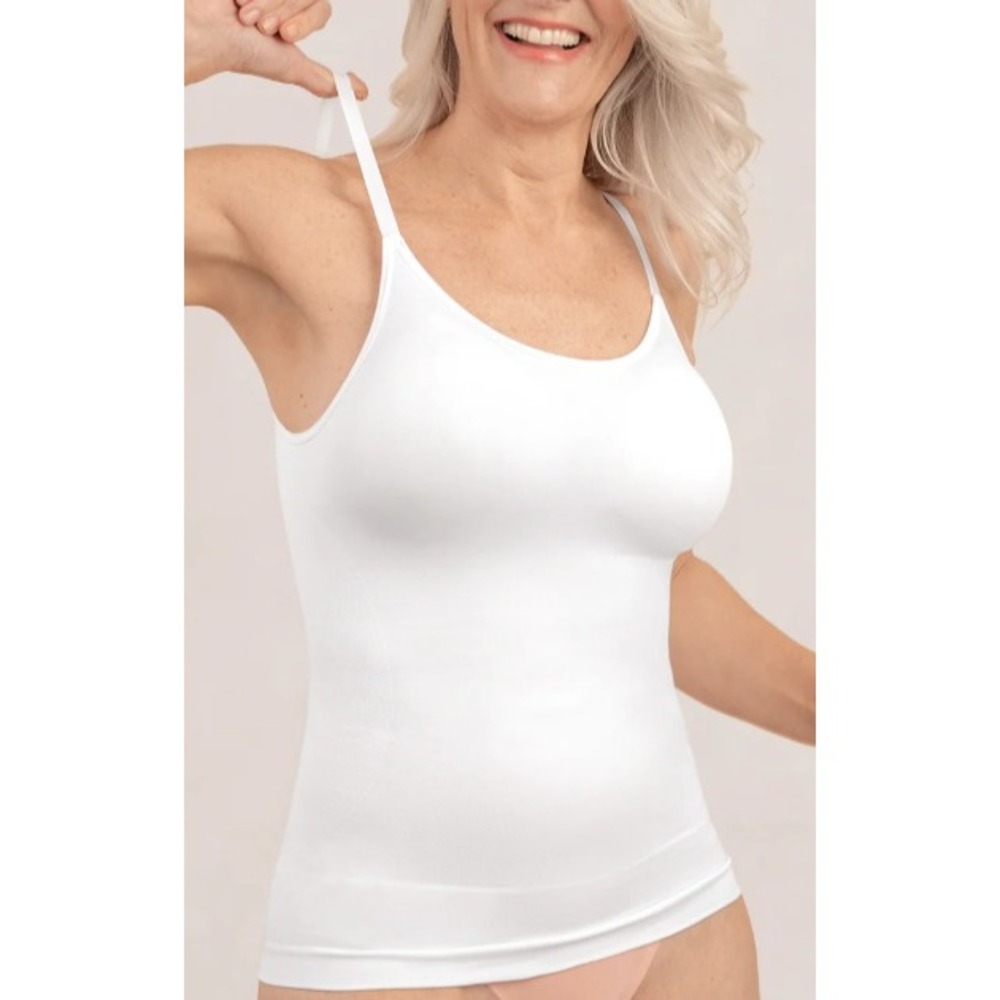 Shapermint All Day‎ Every Day Scoop Neck Cami White 2XL